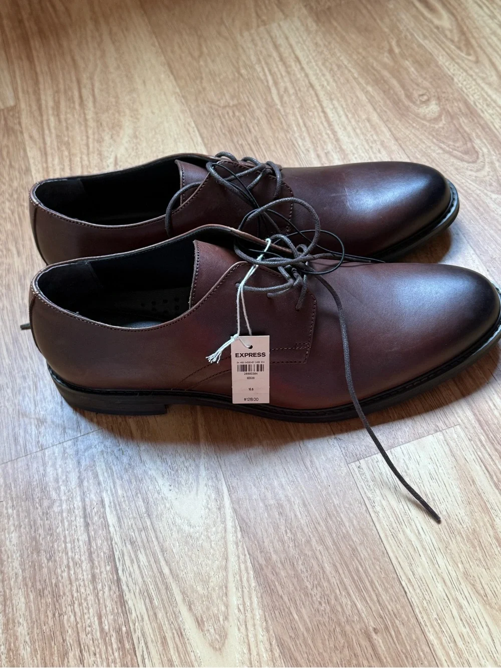 Classic Men's Brown Leather Dress Shoes - Lace-Up